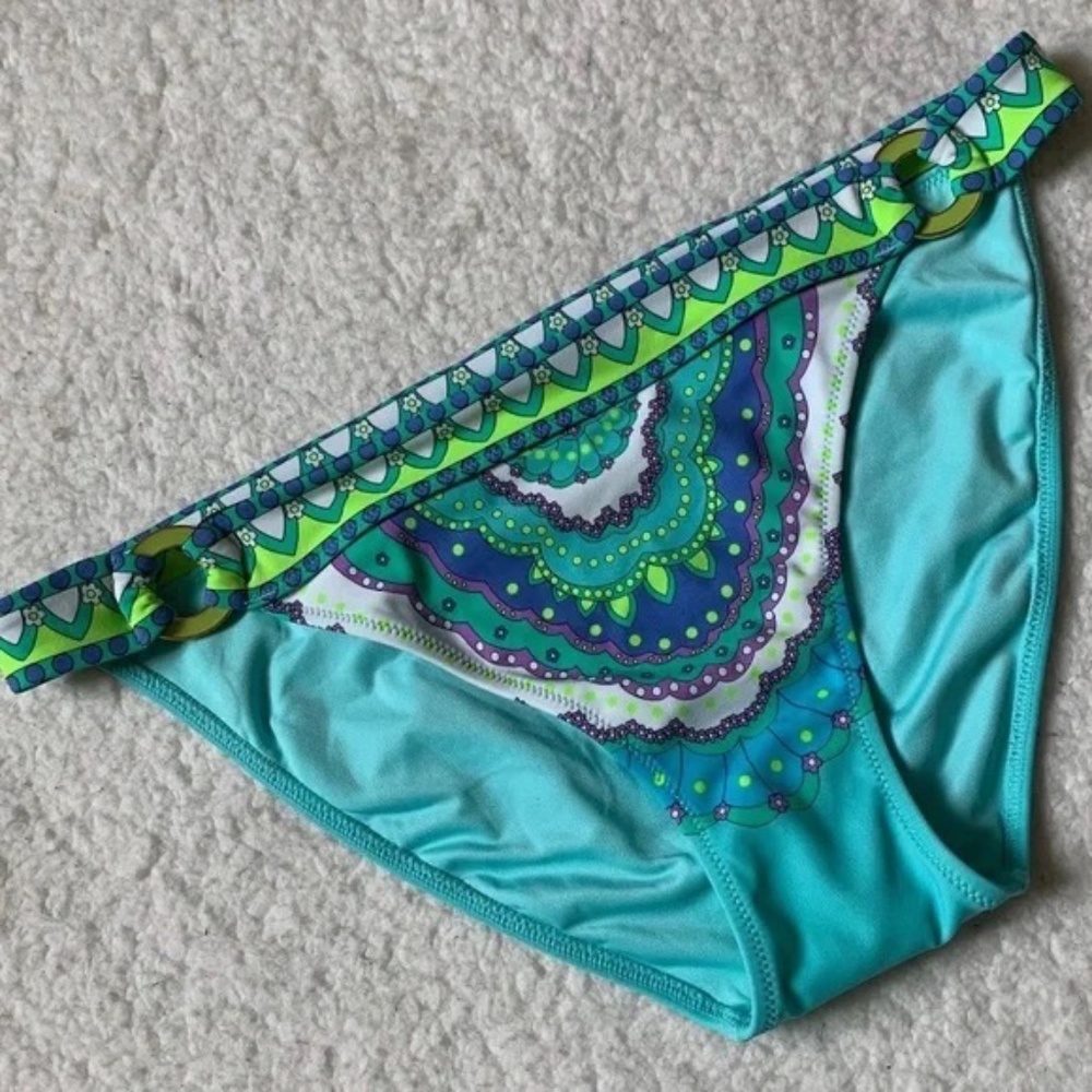 Victoria's Secret Swim Bikini Bottom Turquoise NWOT